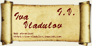 Iva Vladulov vizit kartica